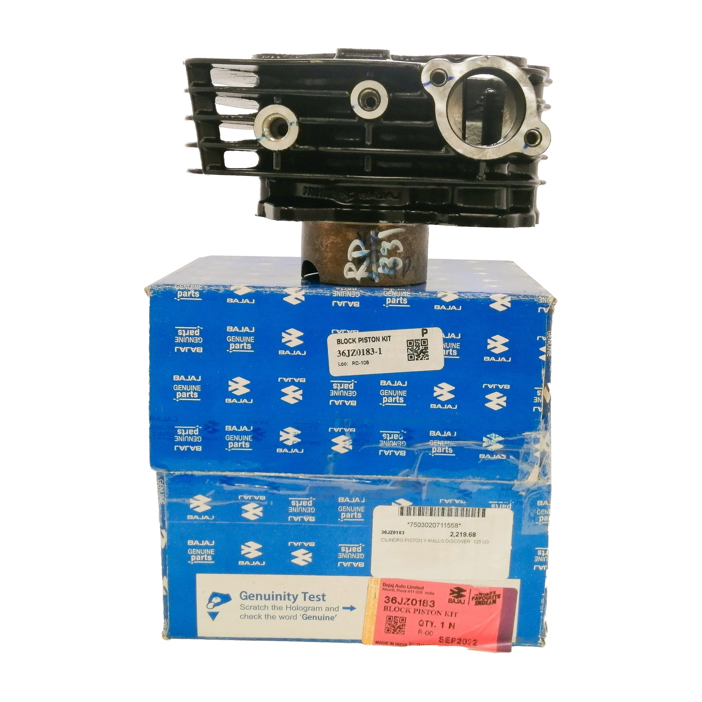 CILINDRO PISTON Y ANILLO DISCOVER 125 UG