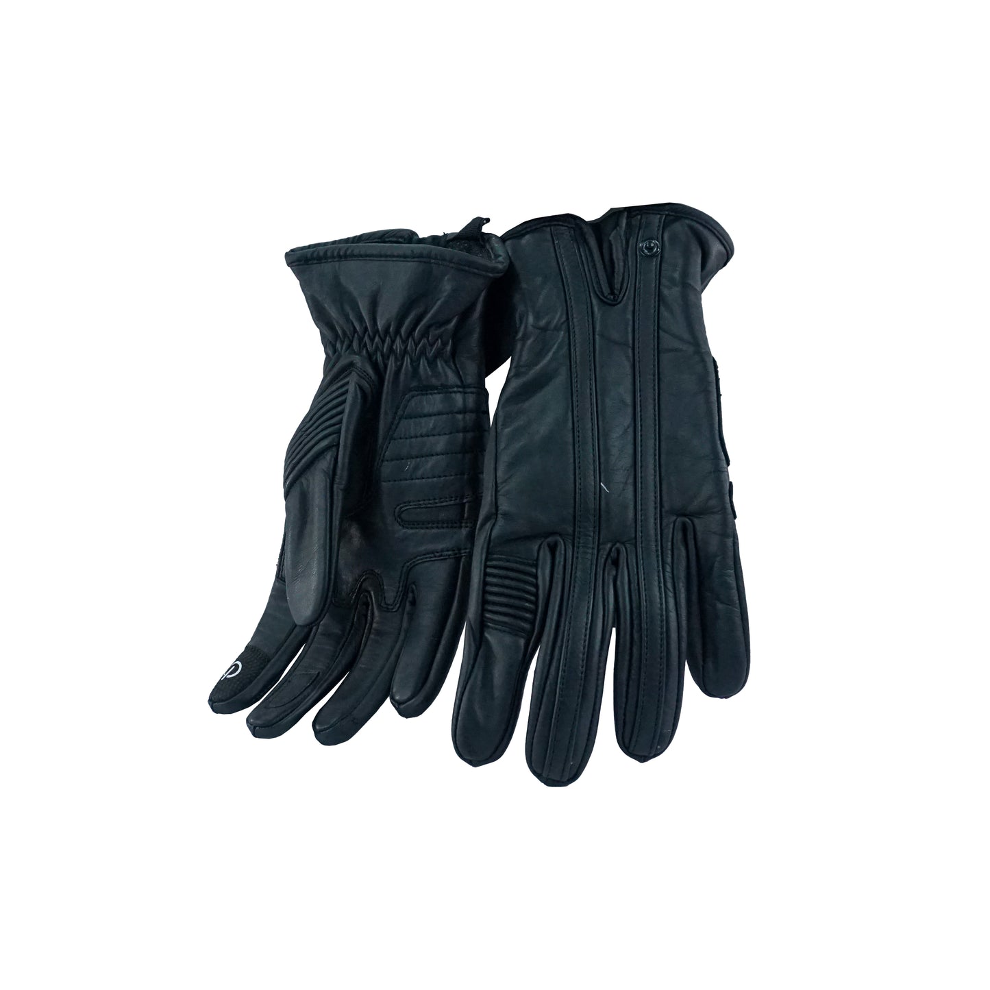 GUANTES CORTOS DE PIEL FASEED CAFÉ-RACER FGL-501 NEGRO L