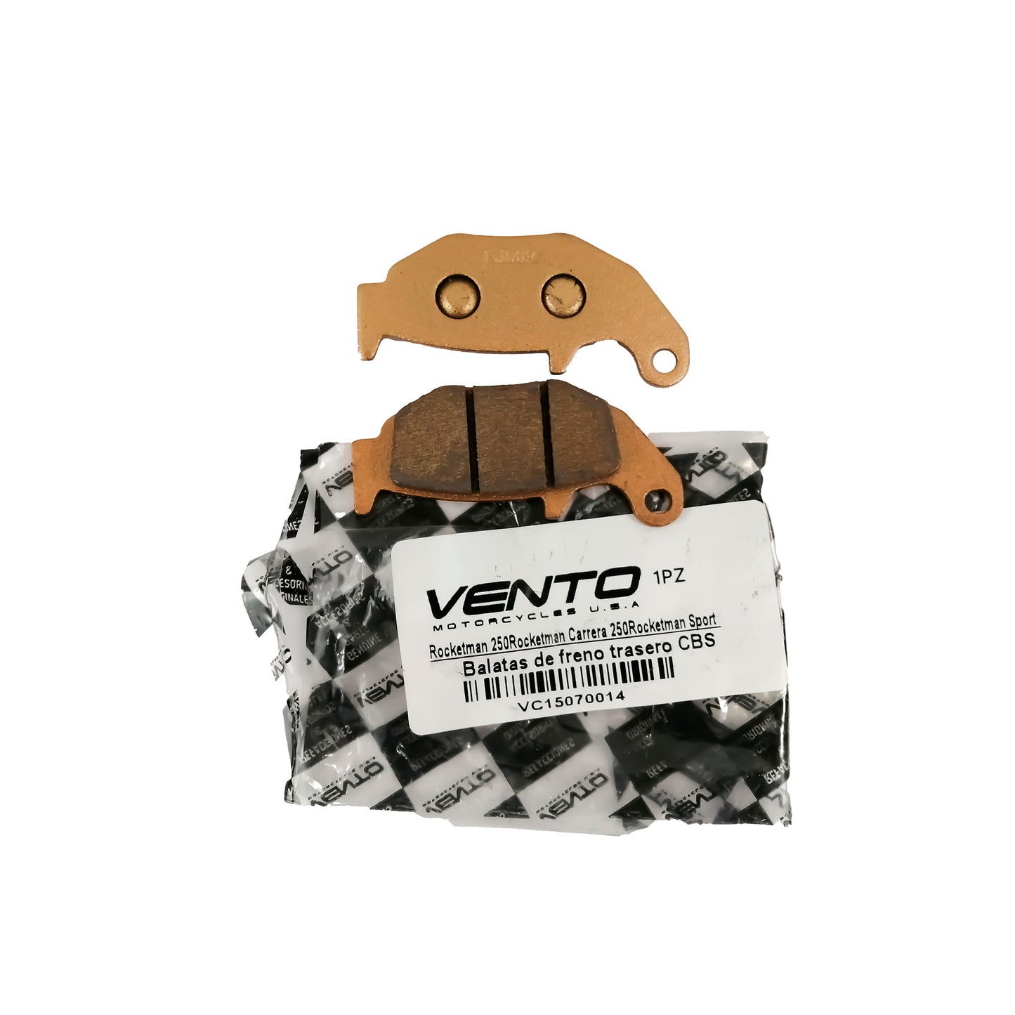 BALATAS TRASERAS SEMIMETALICAS, ROCKETMAN THUNDER