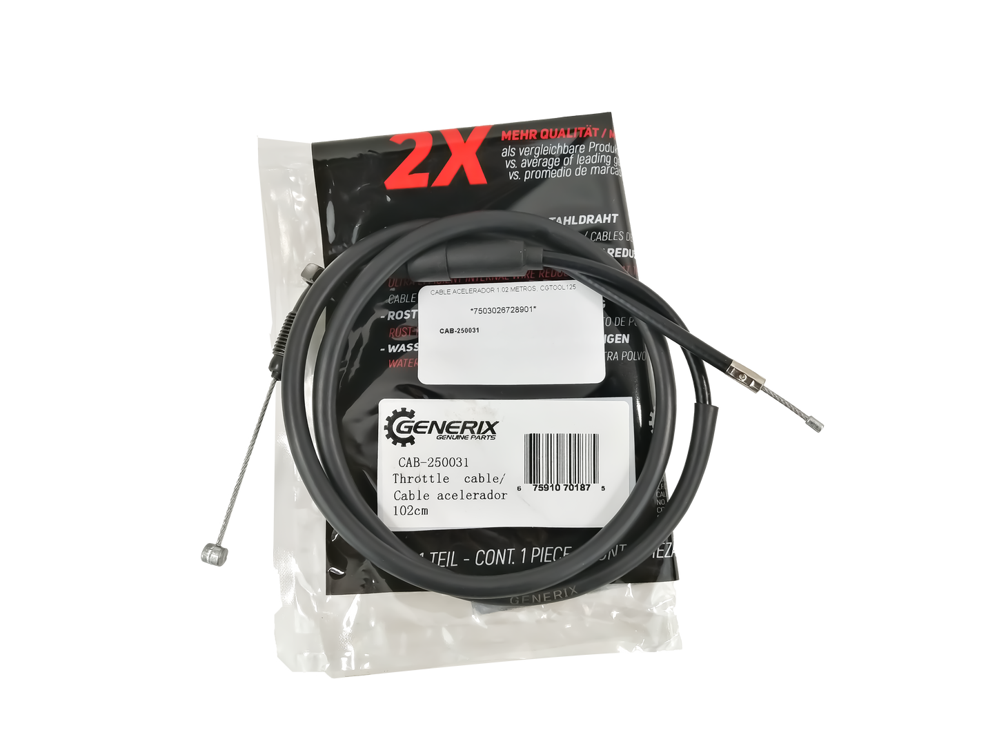 CABLE ACELERADOR 1.02 METROS, CGTOOL125