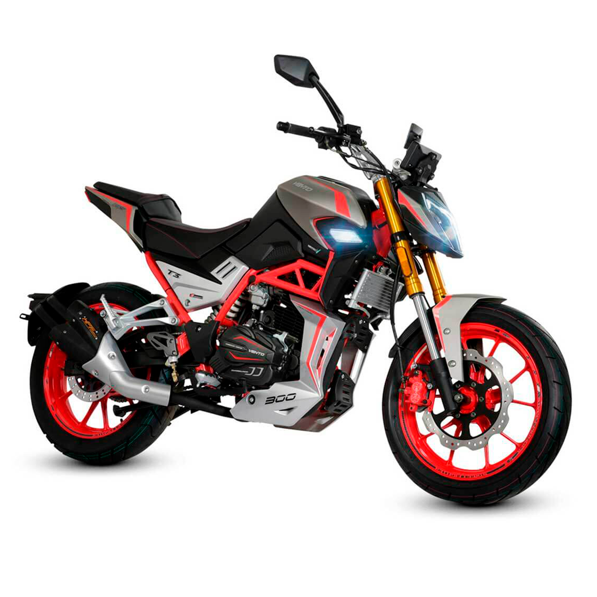 MOTOCICLETA VENTO NITROX T3 300 ROJO 2024