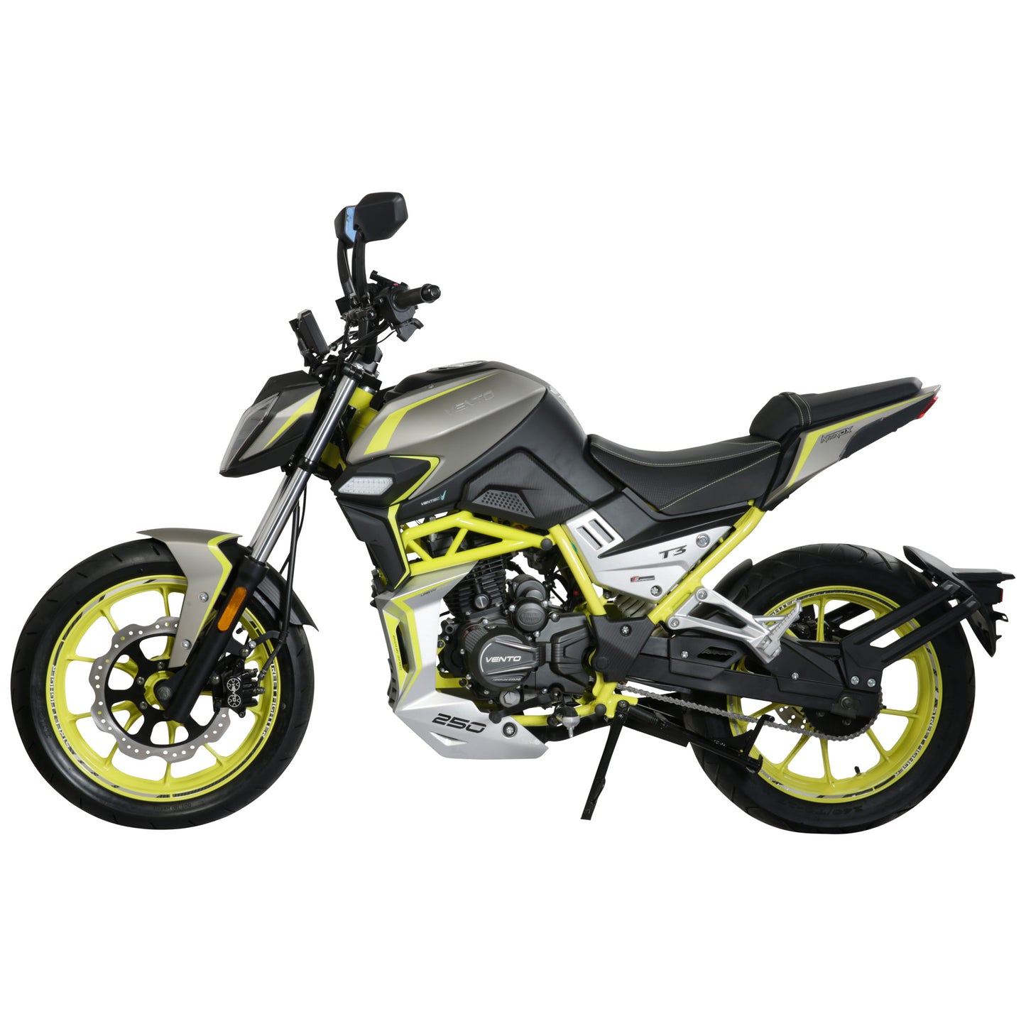 MOTOCICLETA VENTO NITROX T3 250 GRIS/AMARILLO 2025