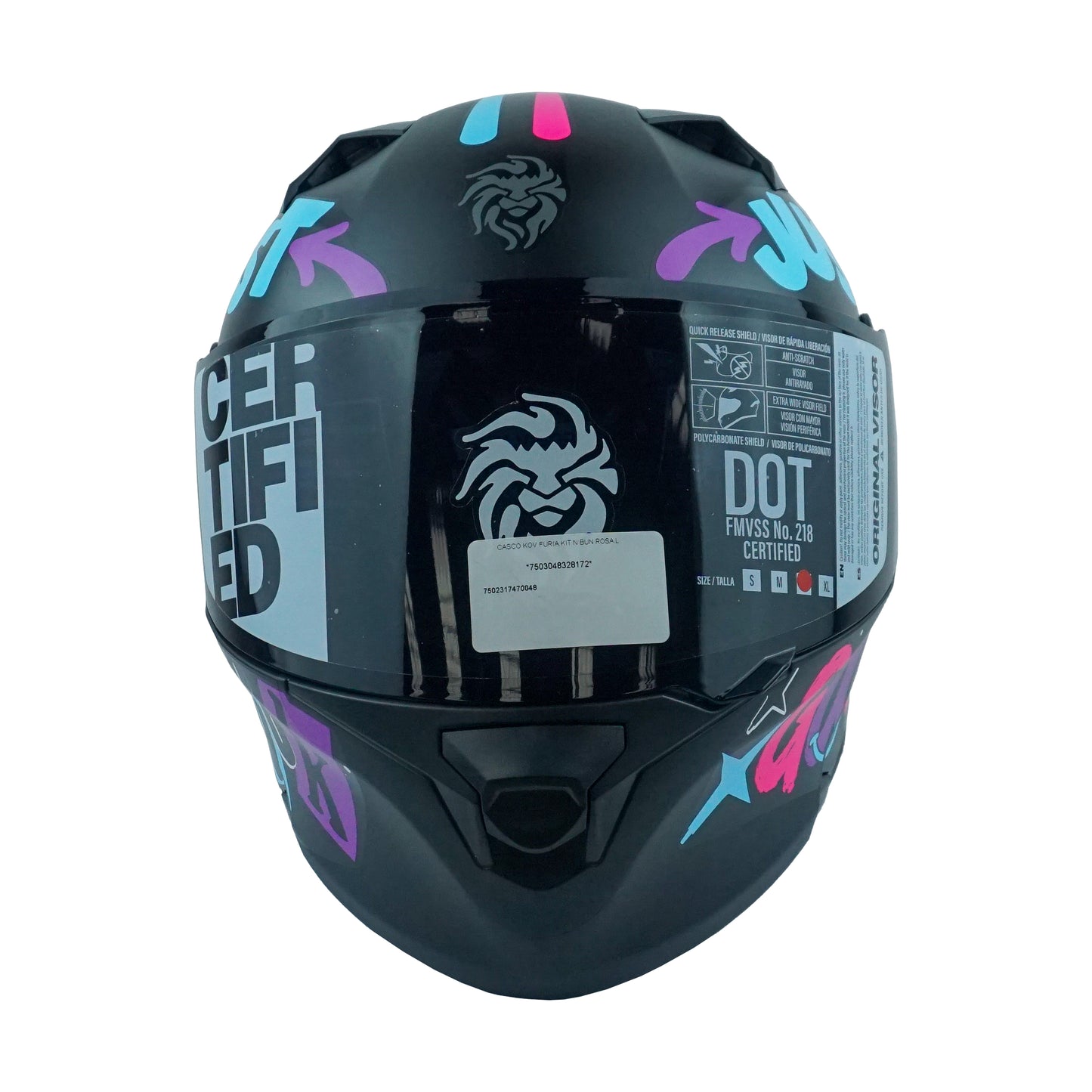 CASCO KOV FURIA KIT N BUN ROSA L