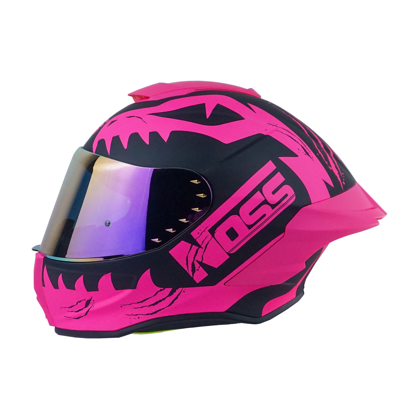 CASCO NOSS NS-801 JURASSIC BIKE ROSA/NEGRO L