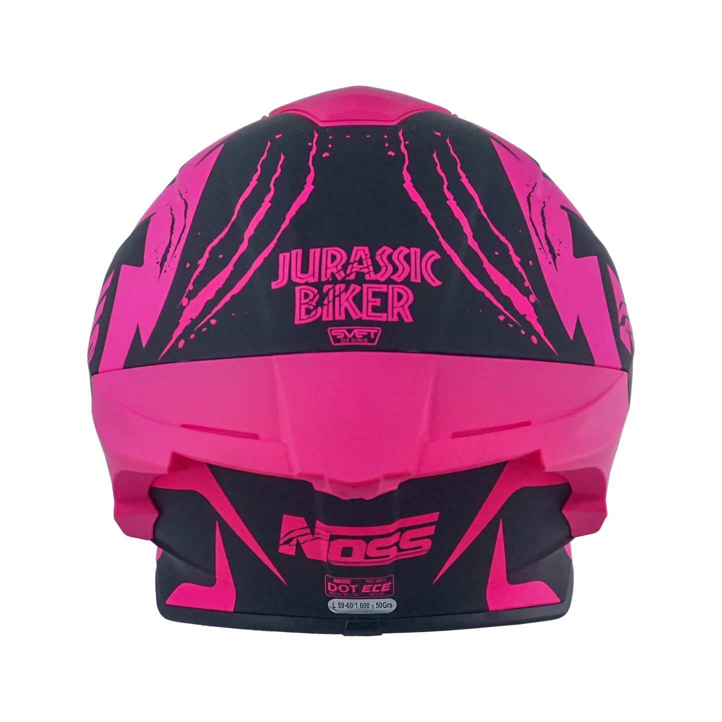 CASCO NOSS NS-801 JURASSIC BIKE ROSA/NEGRO L