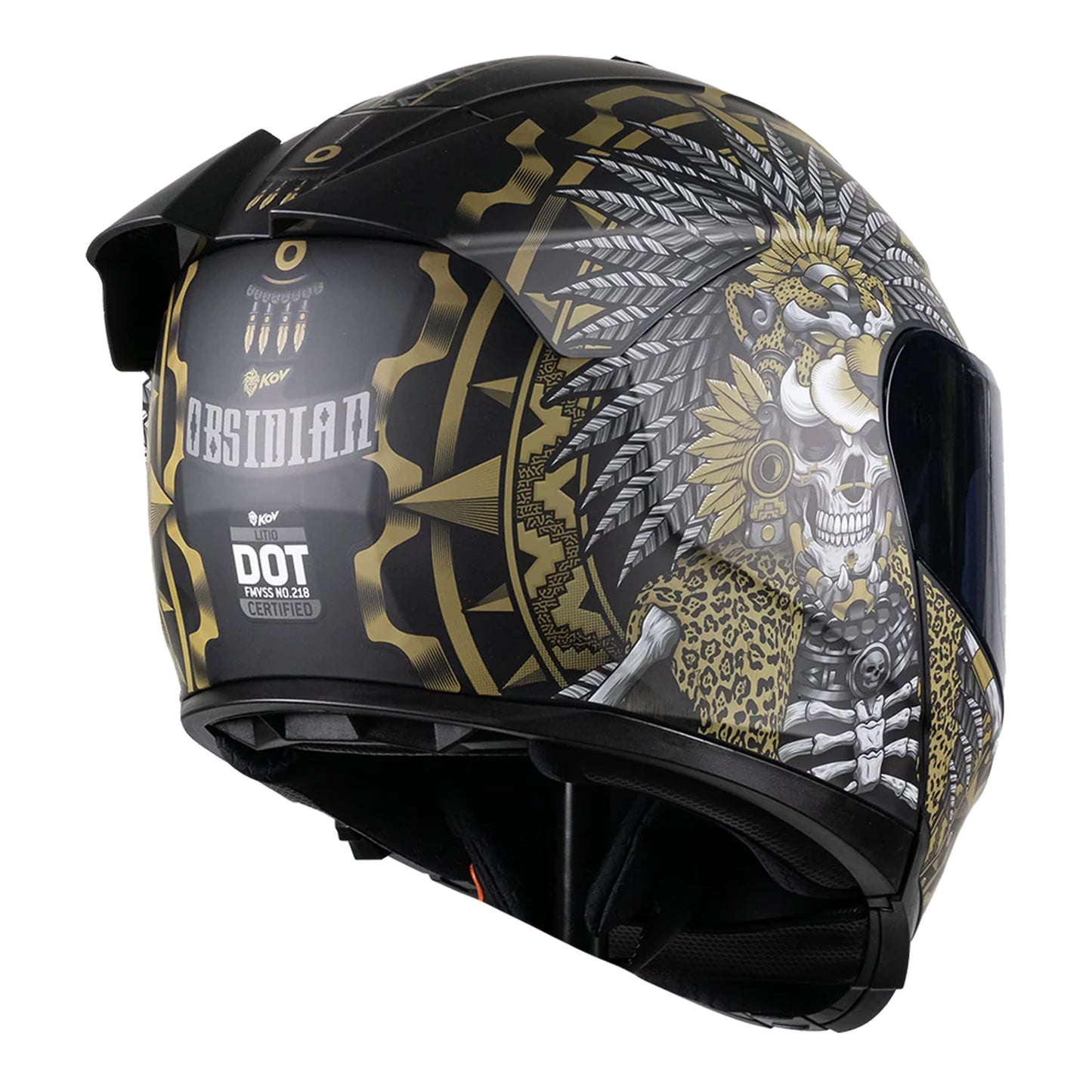 CASCO KOV LITIO OBSIDIAN DORADO XXL