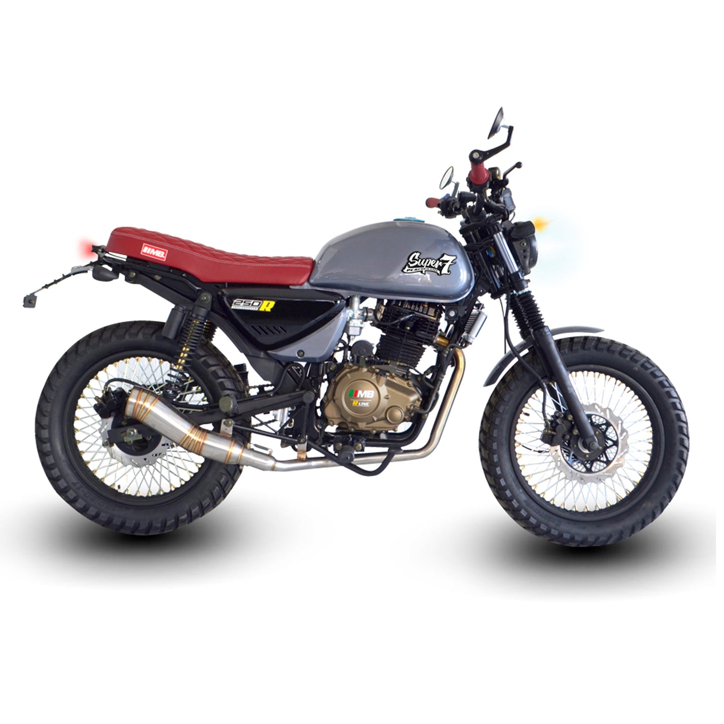 MOTOCICLETA MB SUPER 7 R LINE 250 GRIS 2025