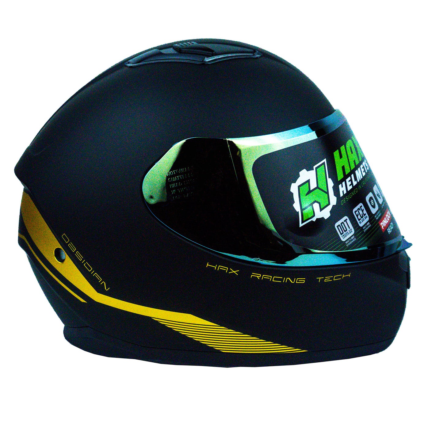 CASCO OBSIDIAN NEGRO / DORADO MATE XXL