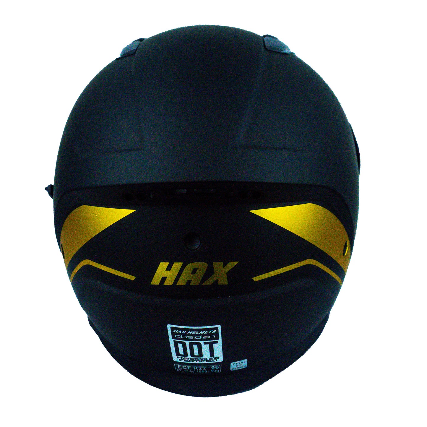 CASCO OBSIDIAN NEGRO / DORADO MATE XXL