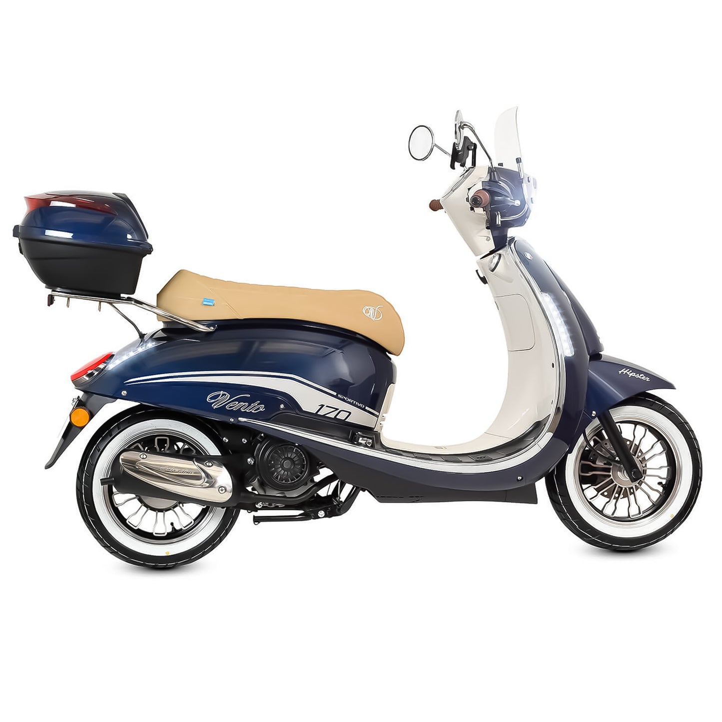 MOTOCICLETA VENTO HIPSTER 170 AZUL MATE 2025
