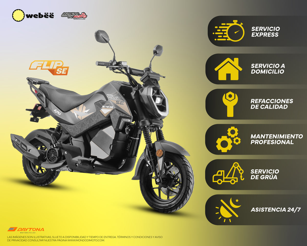 MOTOCICLETA DAYTONA FLIP SE 170 NEGRO DORADO 2026