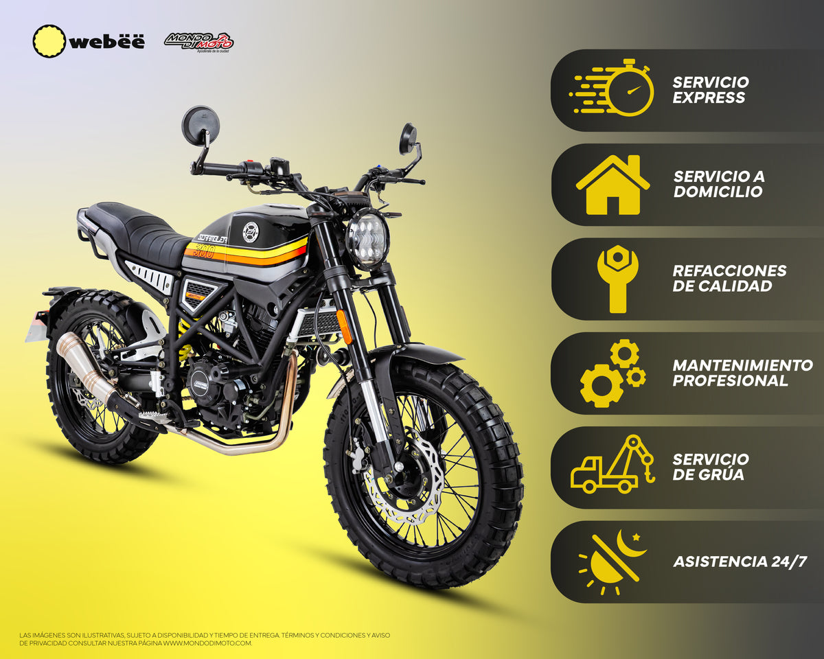 MOTOCICLETA DAYTONA SCRAMBLER MAX 300 NEGRO 2026