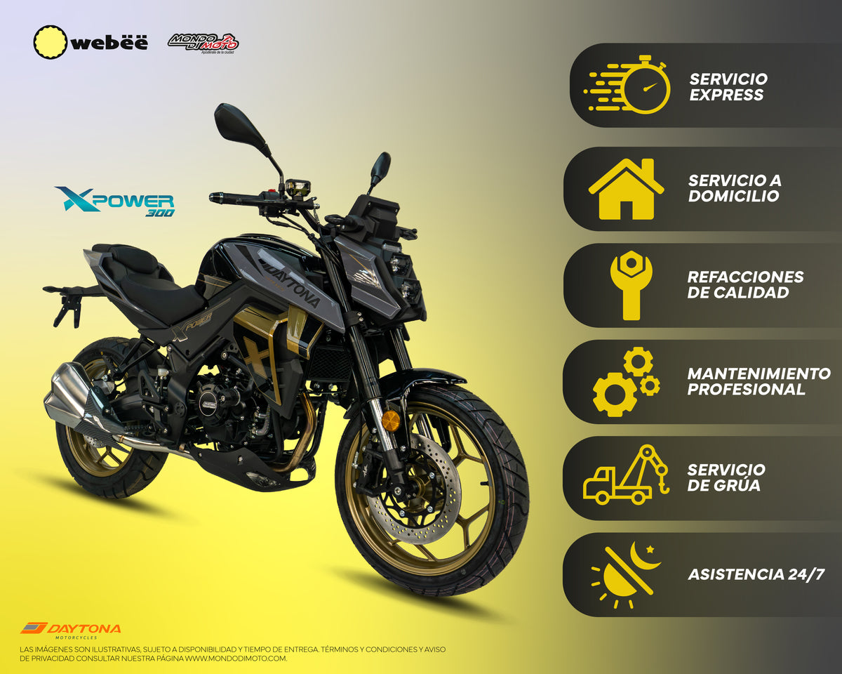 MOTOCICLETA DAYTONA X POWER 300 NEGRO 2026