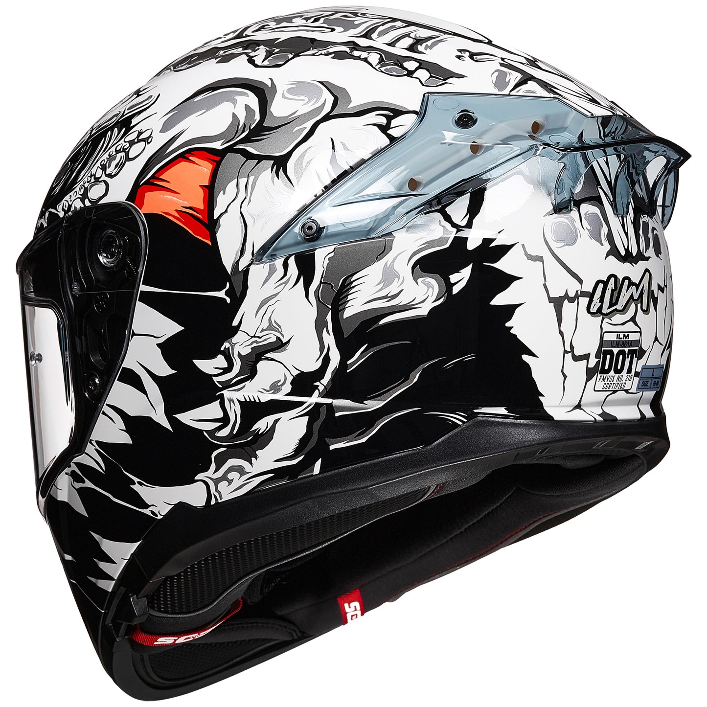 CASCO INTEGRAL ILM 861A WHITE BEAST L