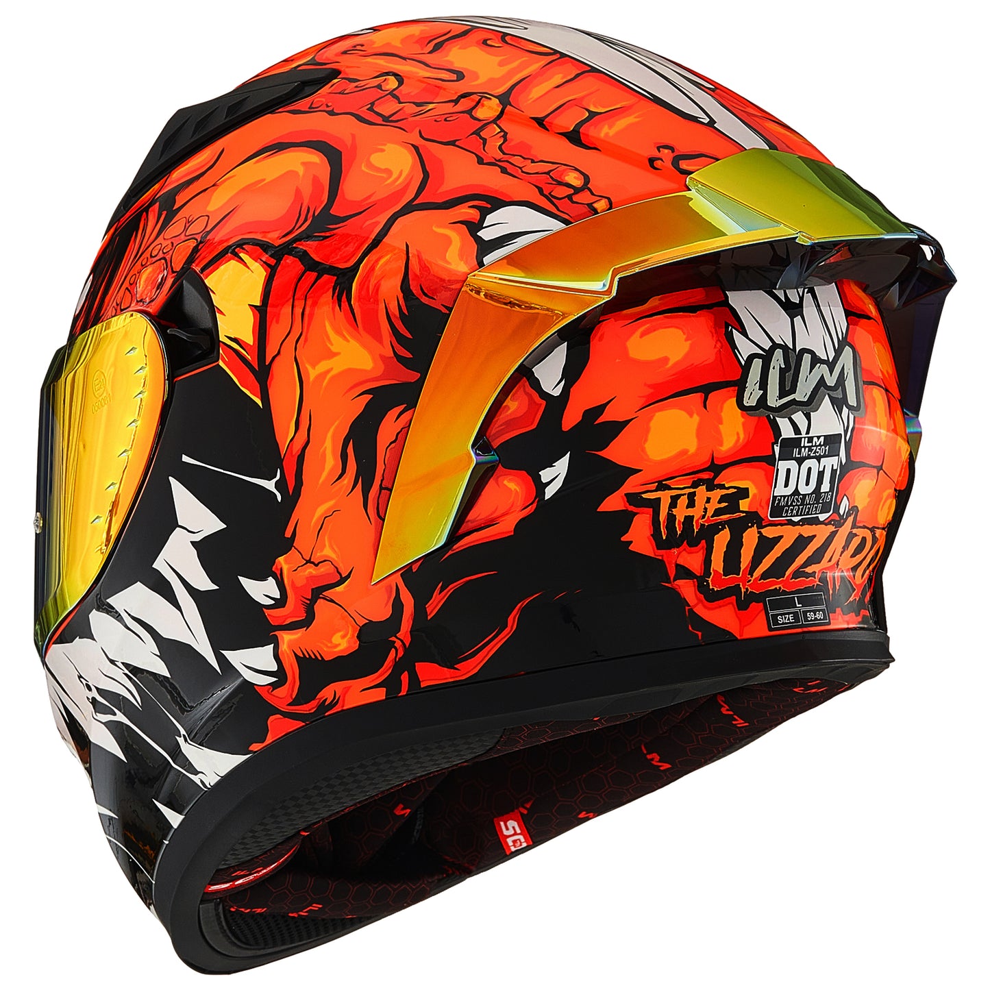 CASCO INTEGRAL ILM Z501 LIZZARD RED XL