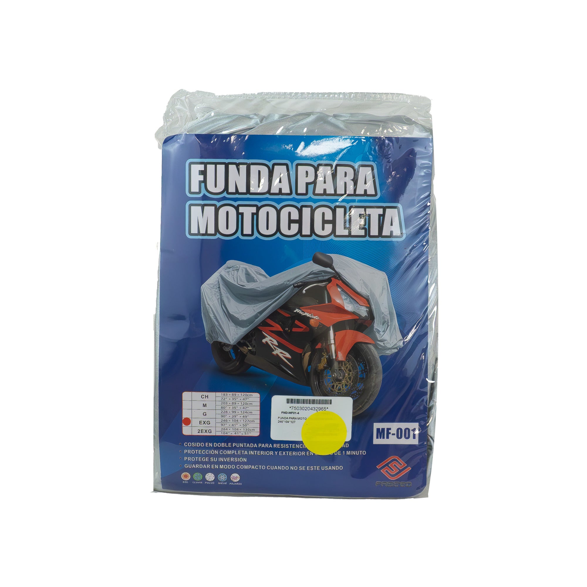 FUNDA PARA MOTO FASEED MF-01 XL 246*104*127