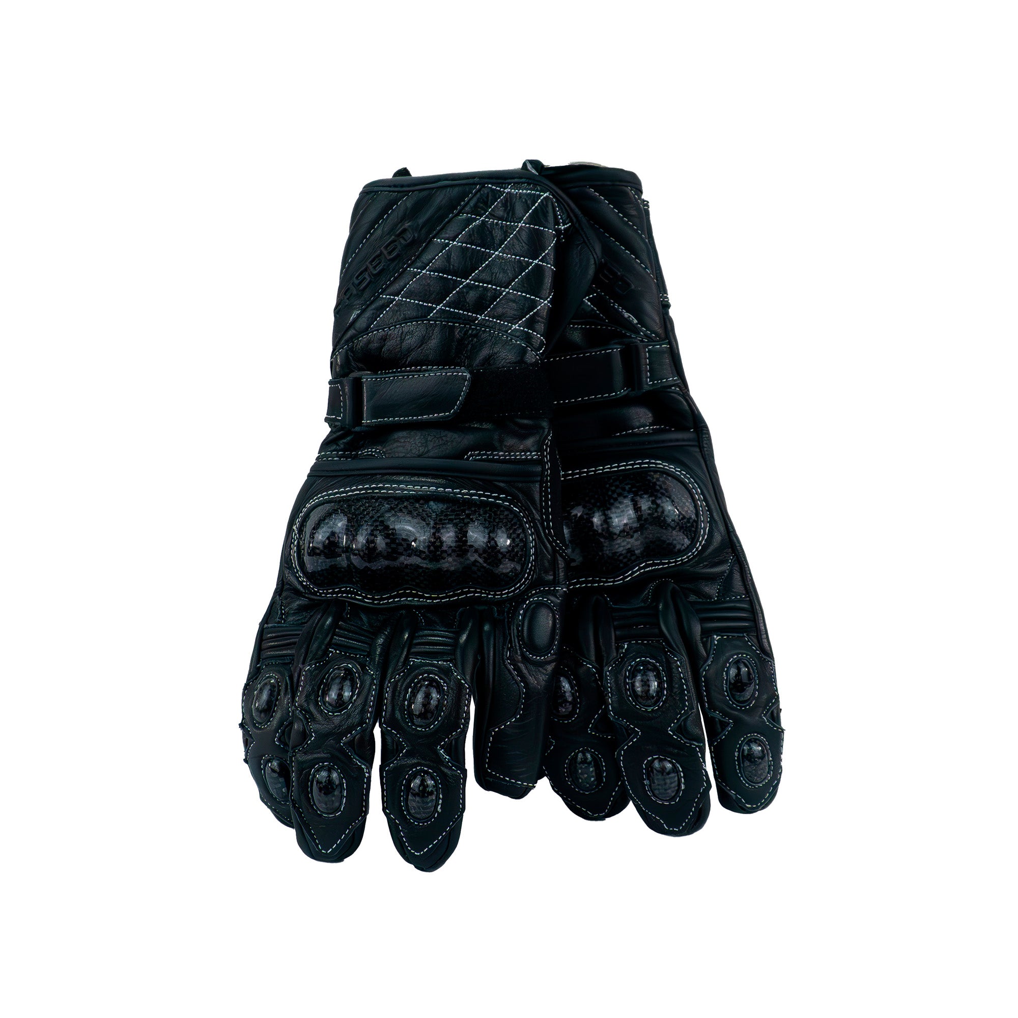 GUANTES LARGOS DE PIEL FASEED LIGHTER FGL-201 NEGRO XXL