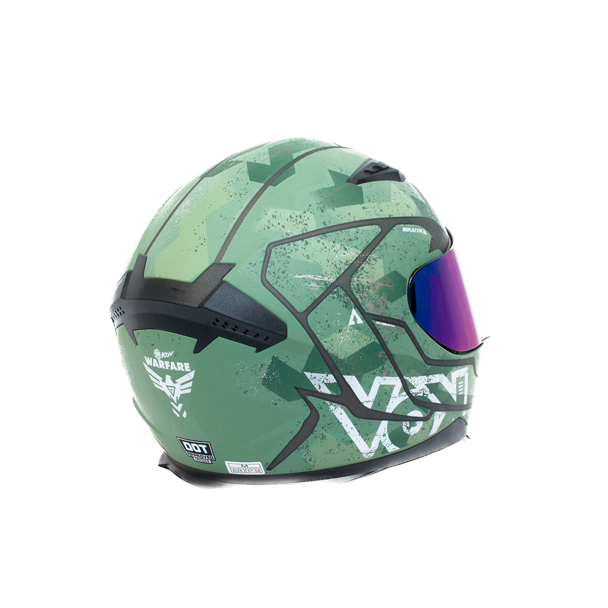 CASCO CERRADO WAREFARE VERDE M