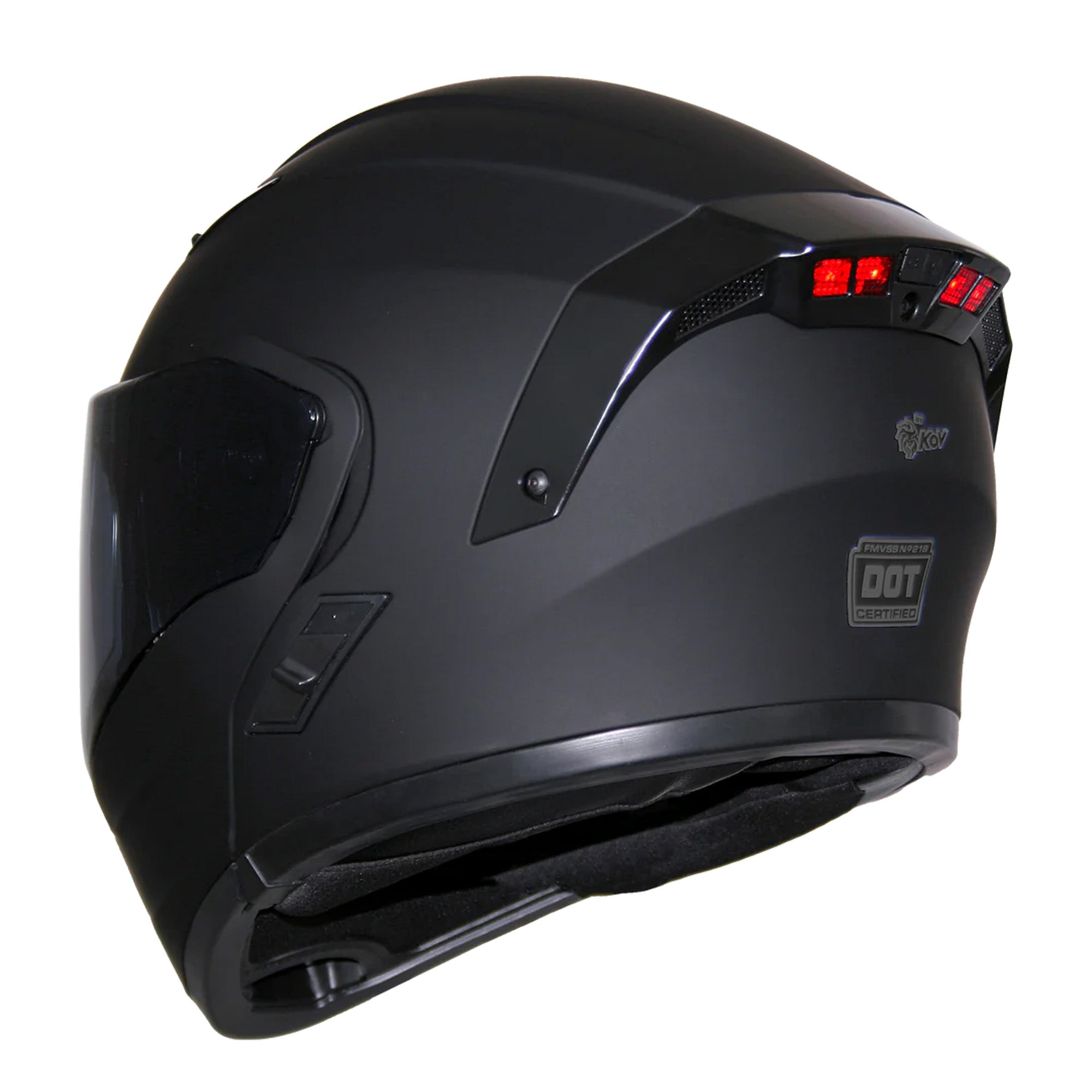 CASCO KOV ESTELAR NEGRO MATE XXL ABATIBLE