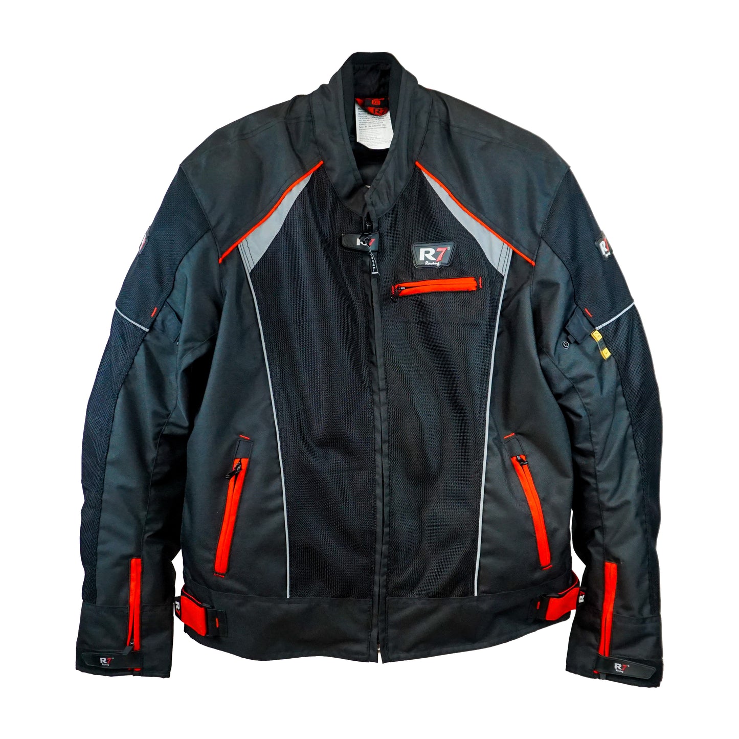 CHAMARRA DEPORTIVA R7 RACING XL ROJO R7-302 TEXTIL VENTILADO
