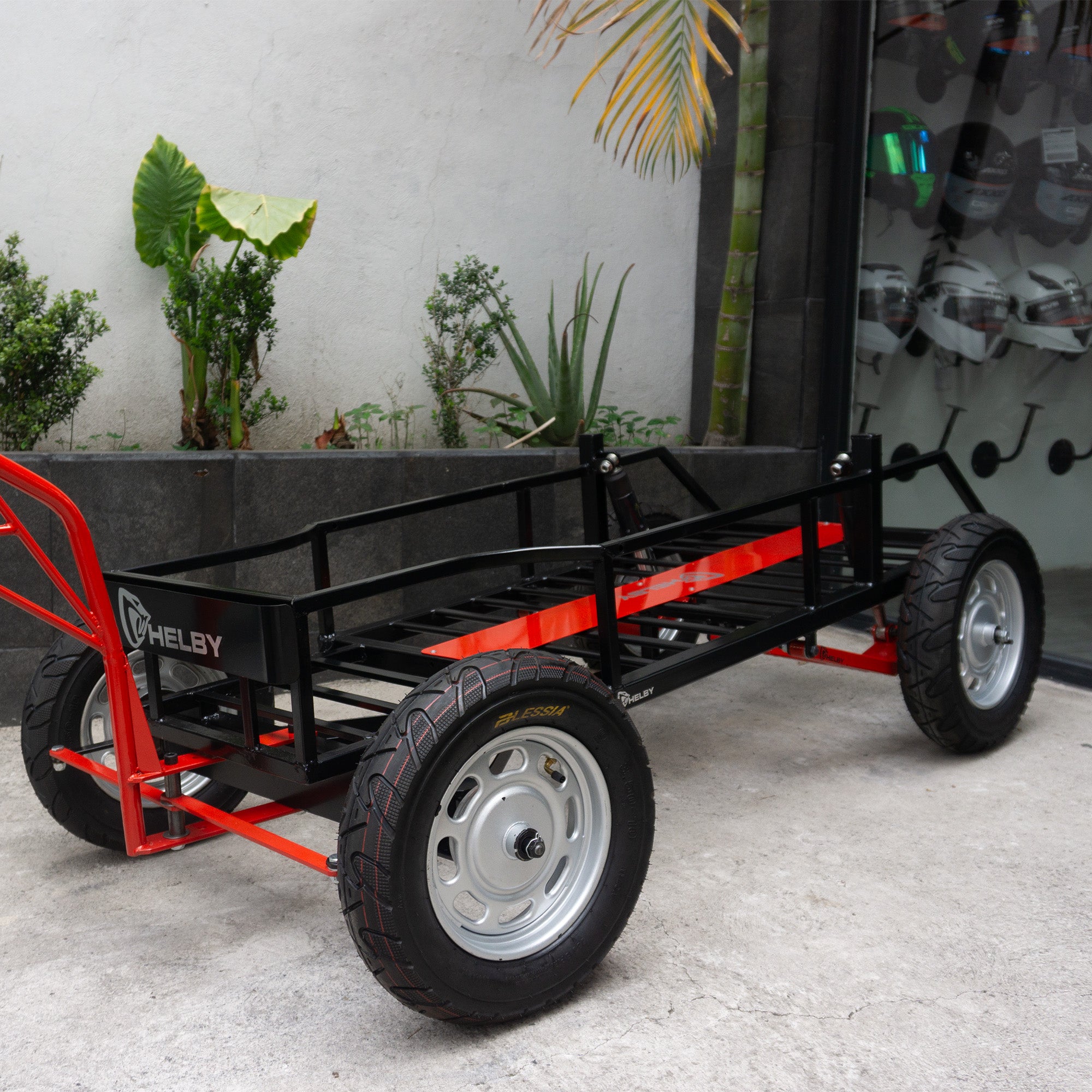 REMOLQUE 4 LLANTAS CON SUSPENSIÓN  INVERTIDA TRASERA