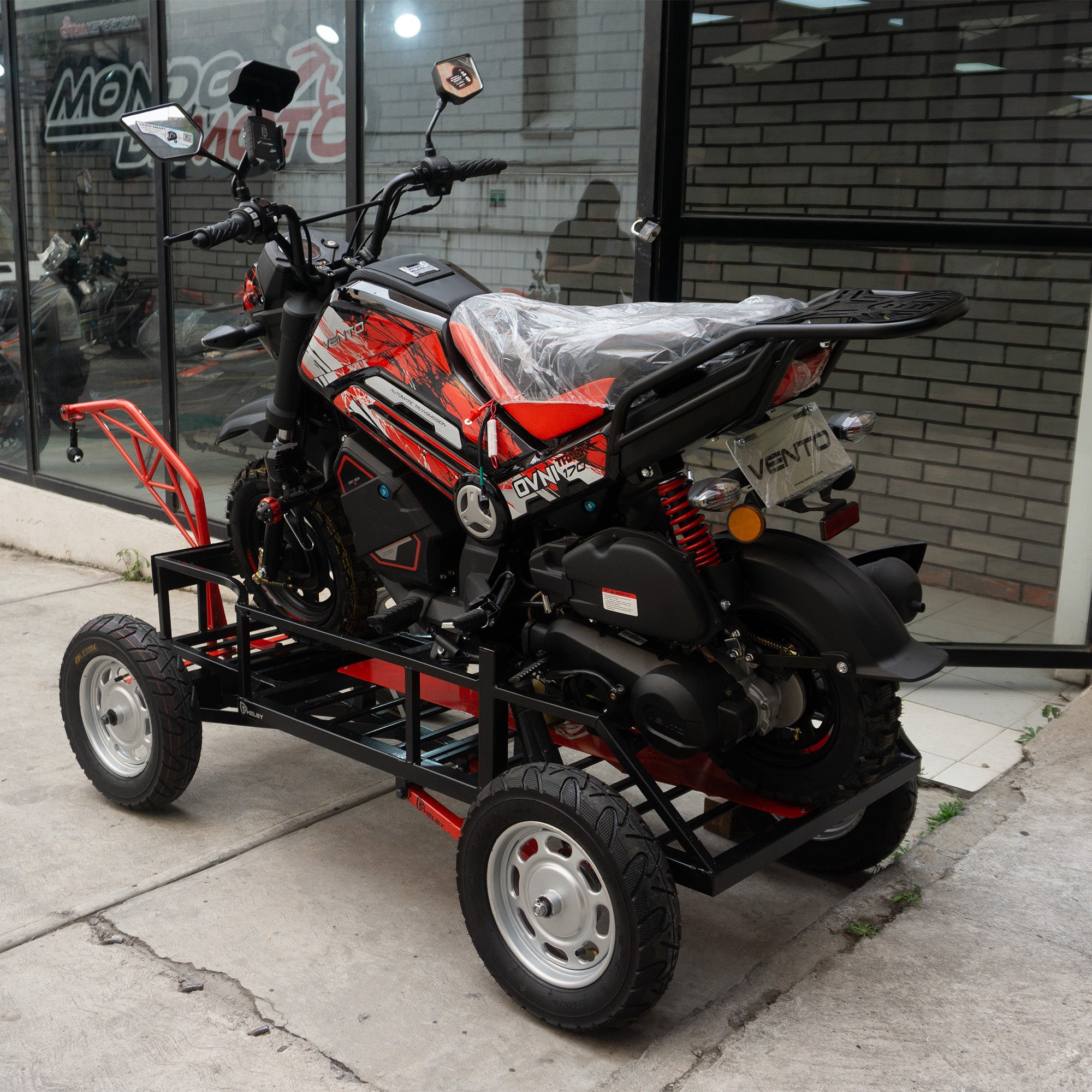 REMOLQUE 4 LLANTAS CON SUSPENSIÓN  INVERTIDA TRASERA