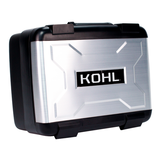 BAUL TRASERO MOTOCICLETA KOHL K-40 NGO/PLA EXPANDIBLE 30/40 LTS