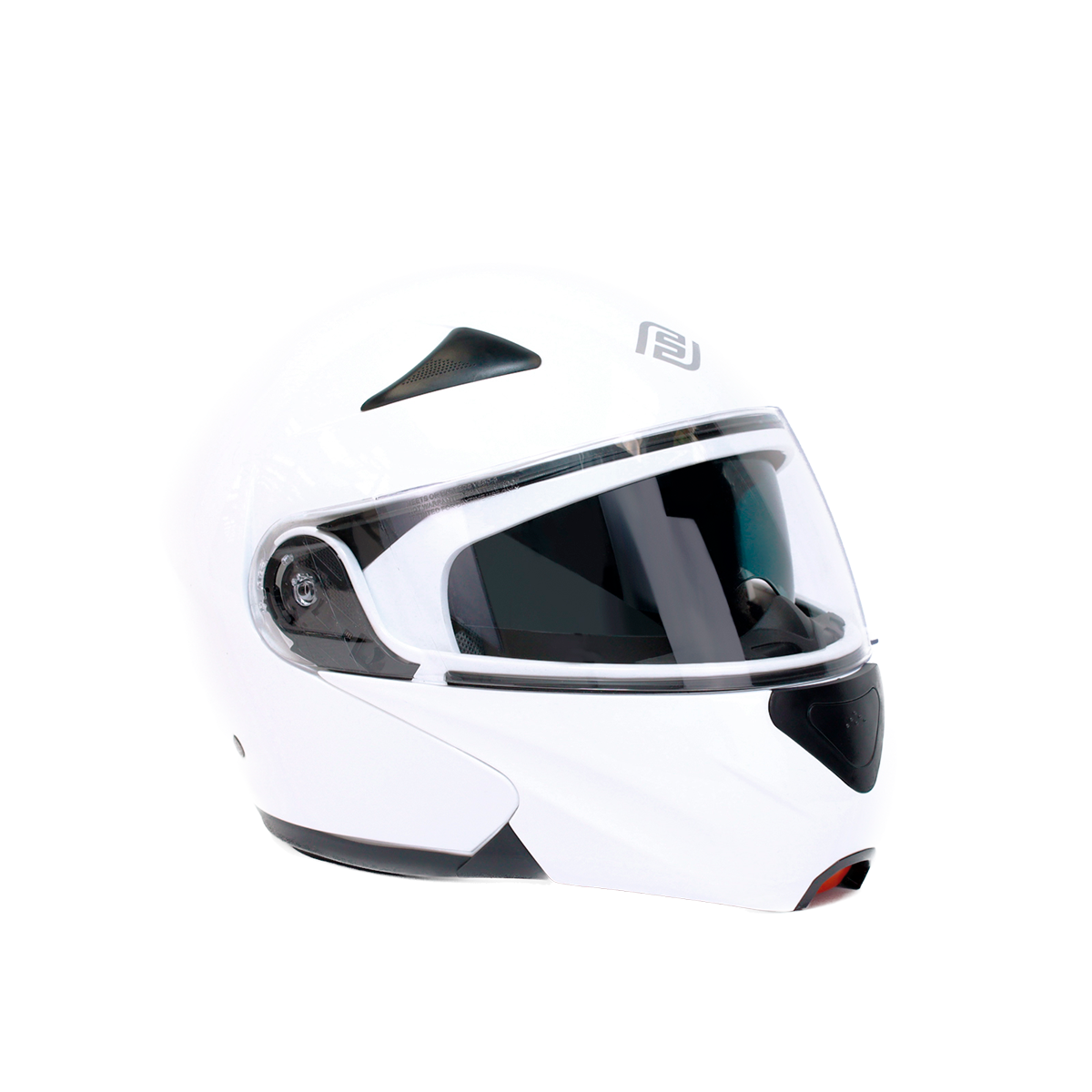 CASCO FASEED FS-901N ABATIBLE SOLIDO BLANCO XL