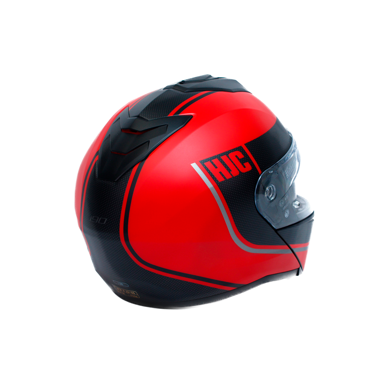 CASCO "HJC" ABATIBLE I90 DAVAN MC1SF ROJO M