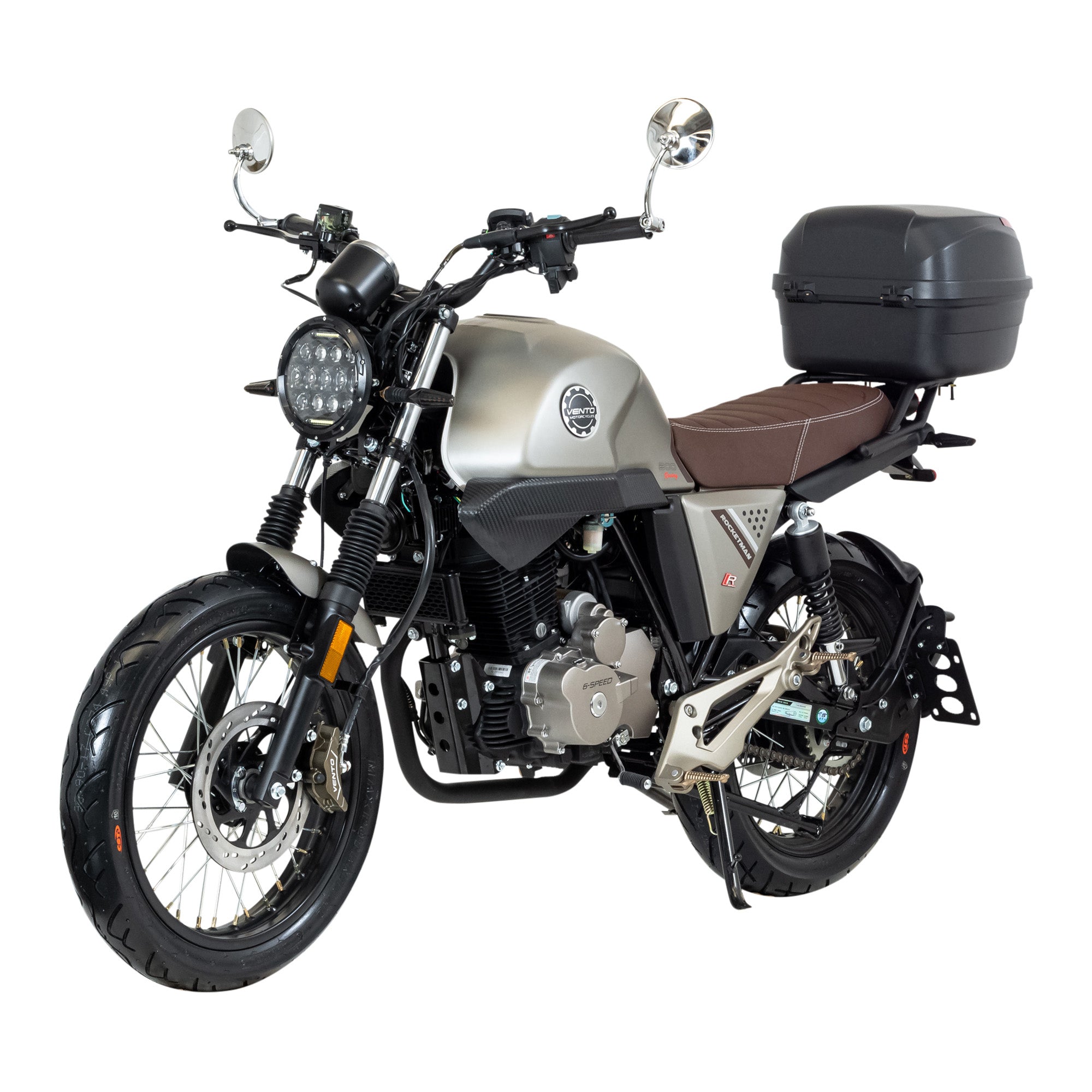 MOTOCICLETA VENTO ROCKETMAN 300 GRIS MATE 2025