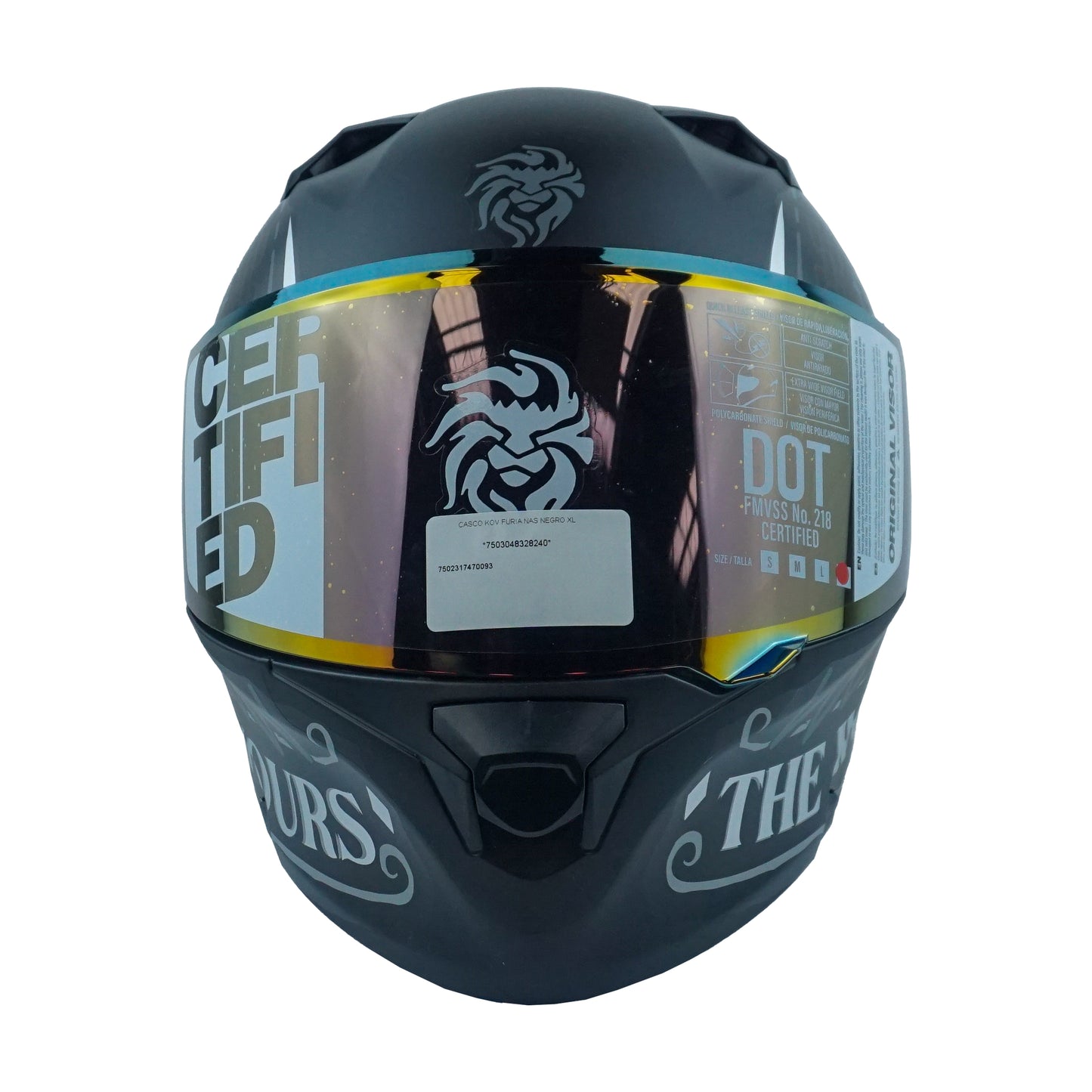 CASCO KOV FURIA NAS NEGRO XL