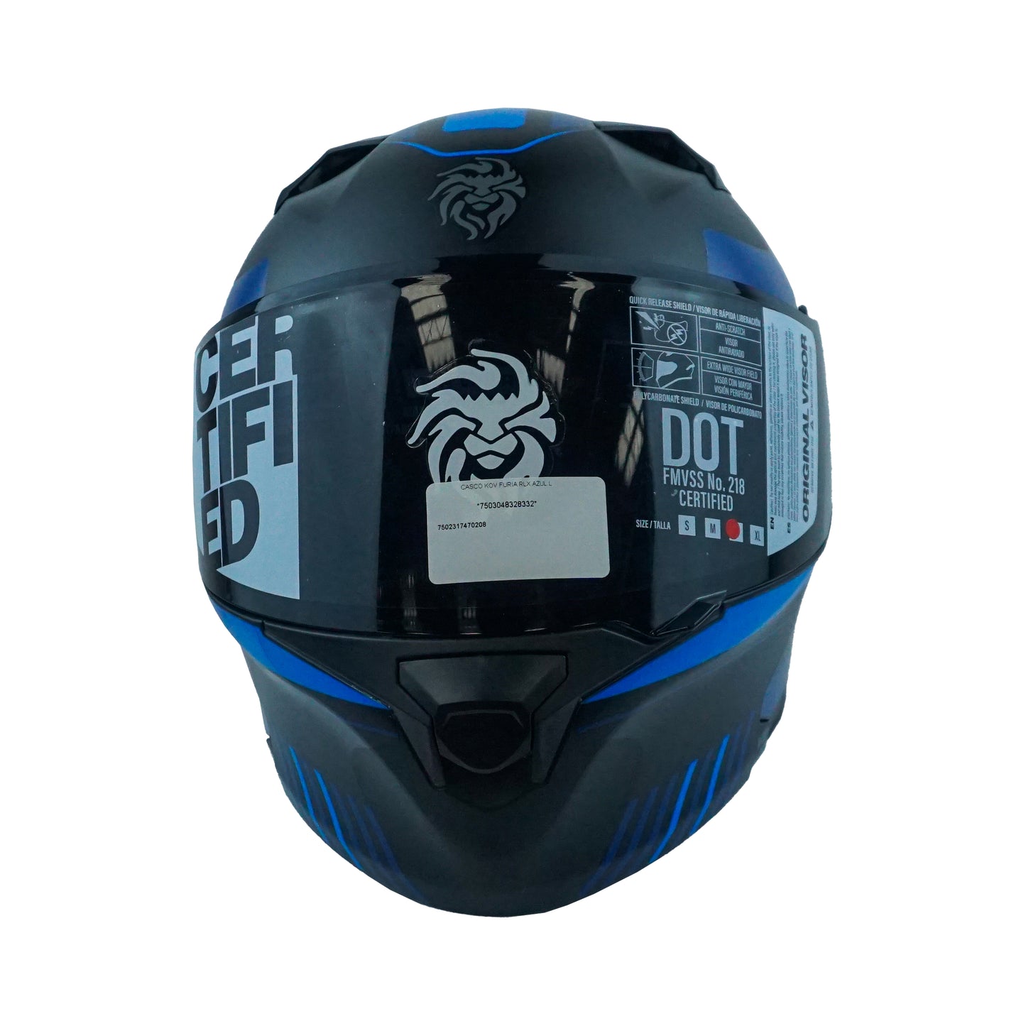 CASCO KOV FURIA RLX AZUL L