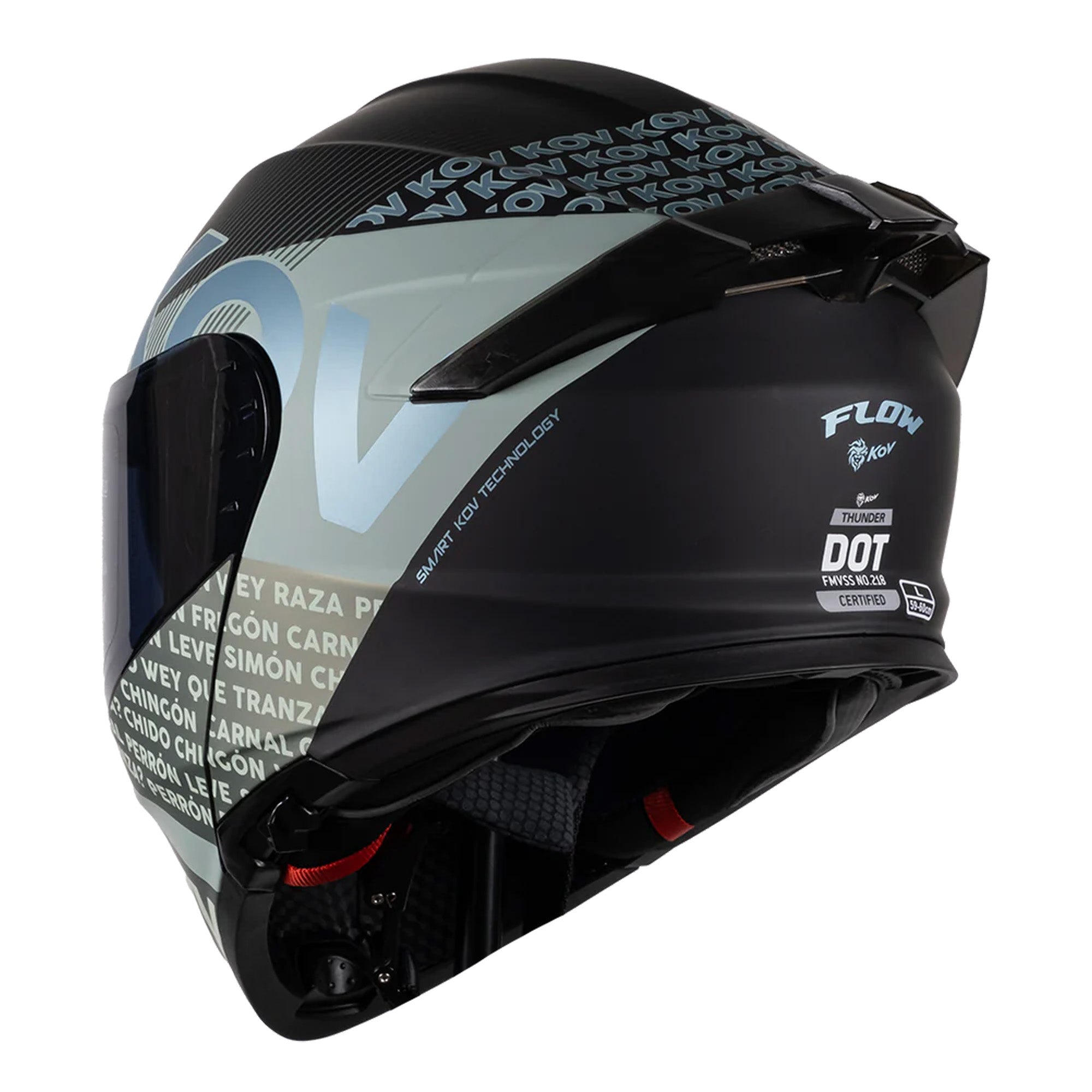 CASCO KOV THUNDER FLOW VERDE XL