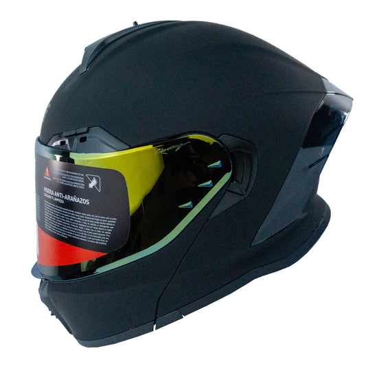 CASCO NOSS NS-X90 ABATIBLE SOLIDO ED. ESPECIAL NEGRO MATE 2XL