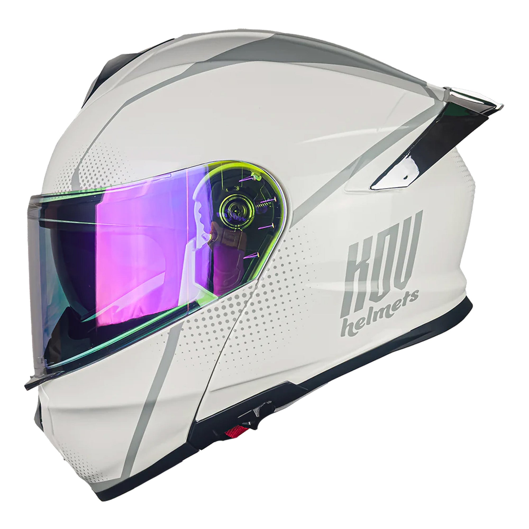 CASCO KOV  THUNDER WAVES BLANCO XXL