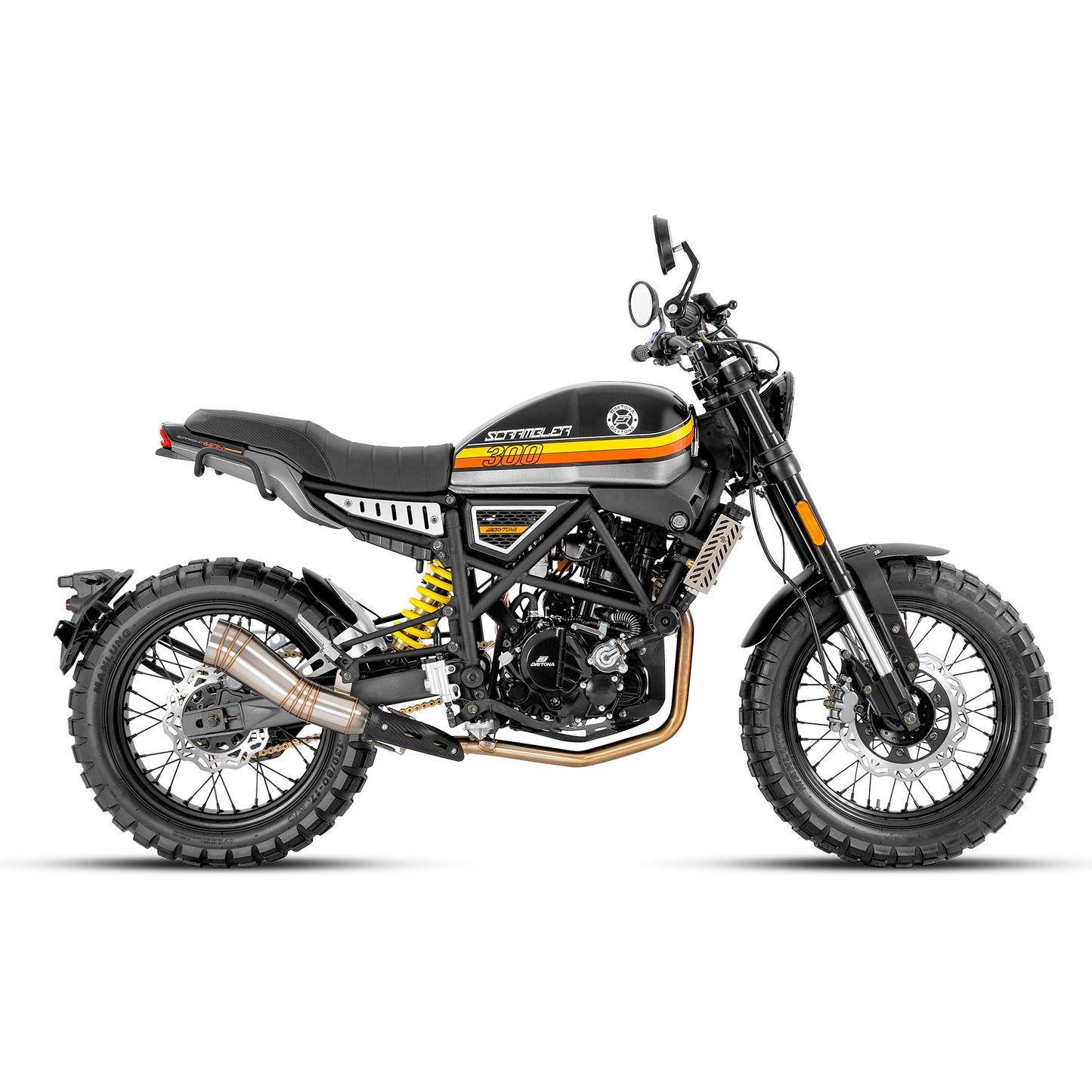MOTOCICLETA DAYTONA SCRAMBLER MAX 300 NEGRO 2025