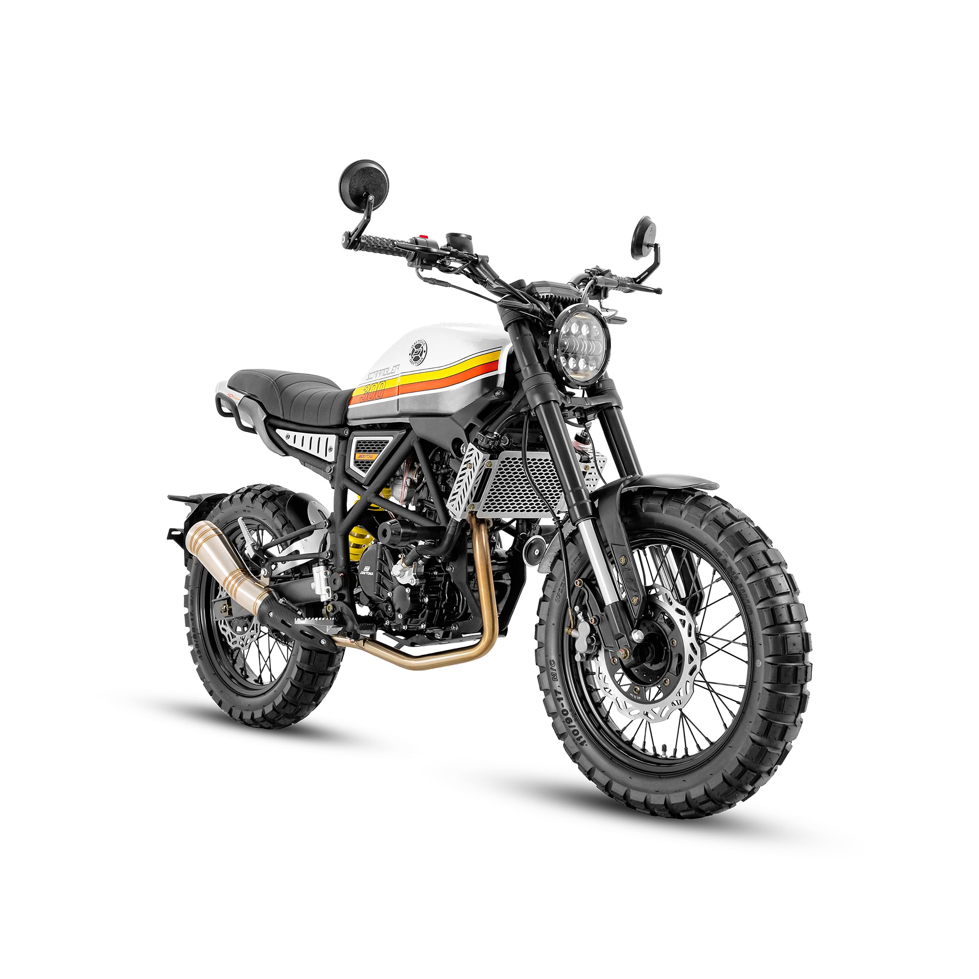 MOTOCICLETA DAYTONA SCRAMBLER MAX 300 BLANCO 2025