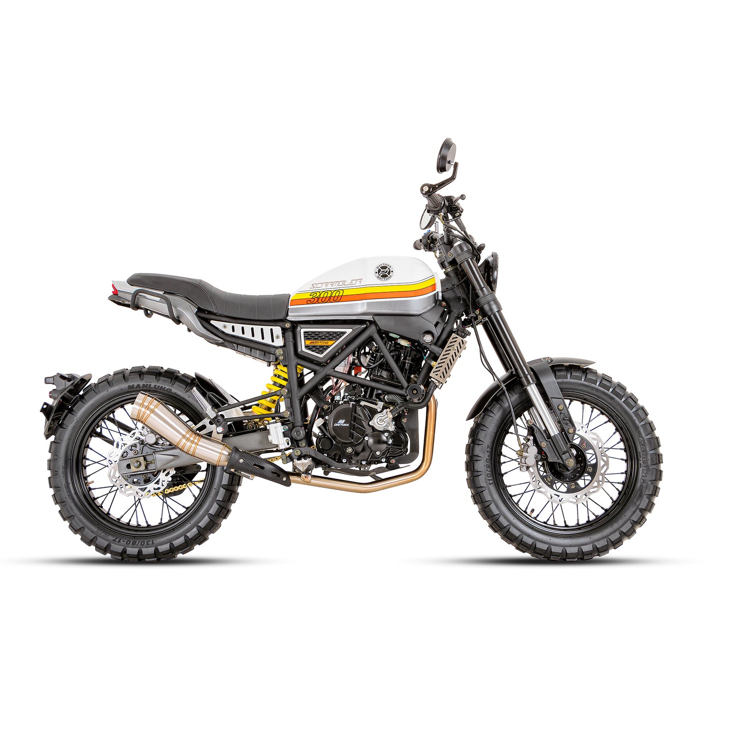 MOTOCICLETA DAYTONA SCRAMBLER MAX 300 BLANCO 2025