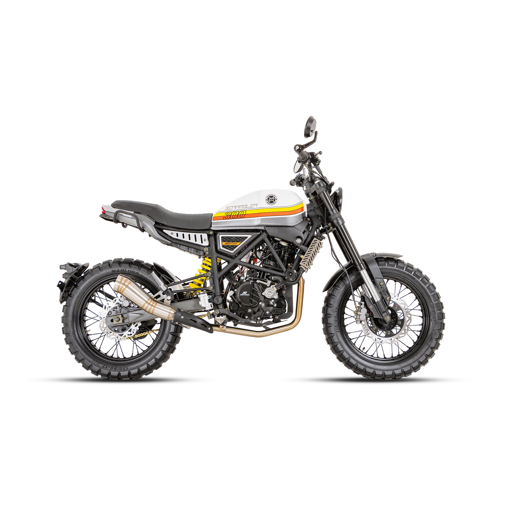 MOTOCICLETA DAYTONA SCRAMBLER MAX 300 BLANCO 2025