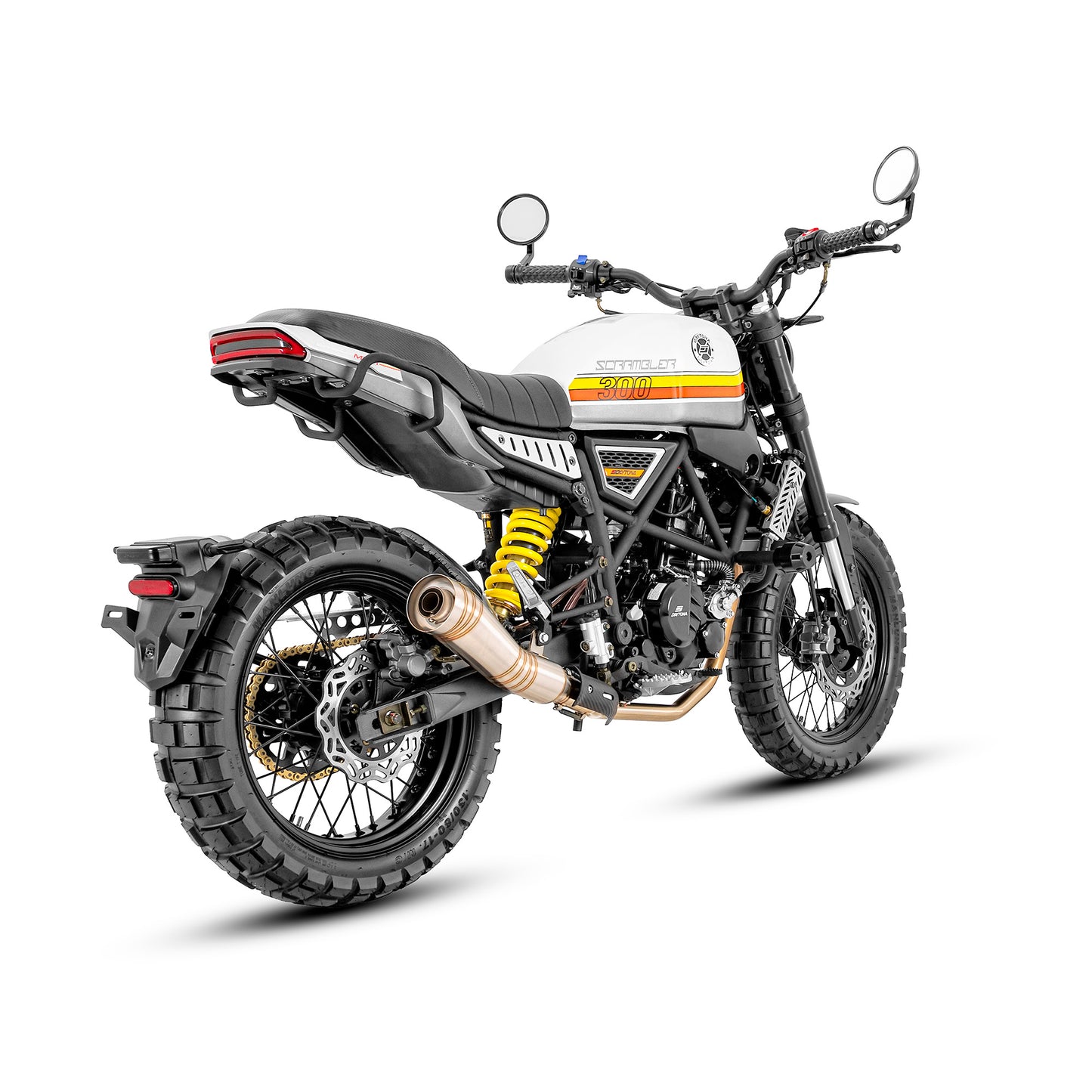 MOTOCICLETA DAYTONA SCRAMBLER MAX 300 BLANCO 2025