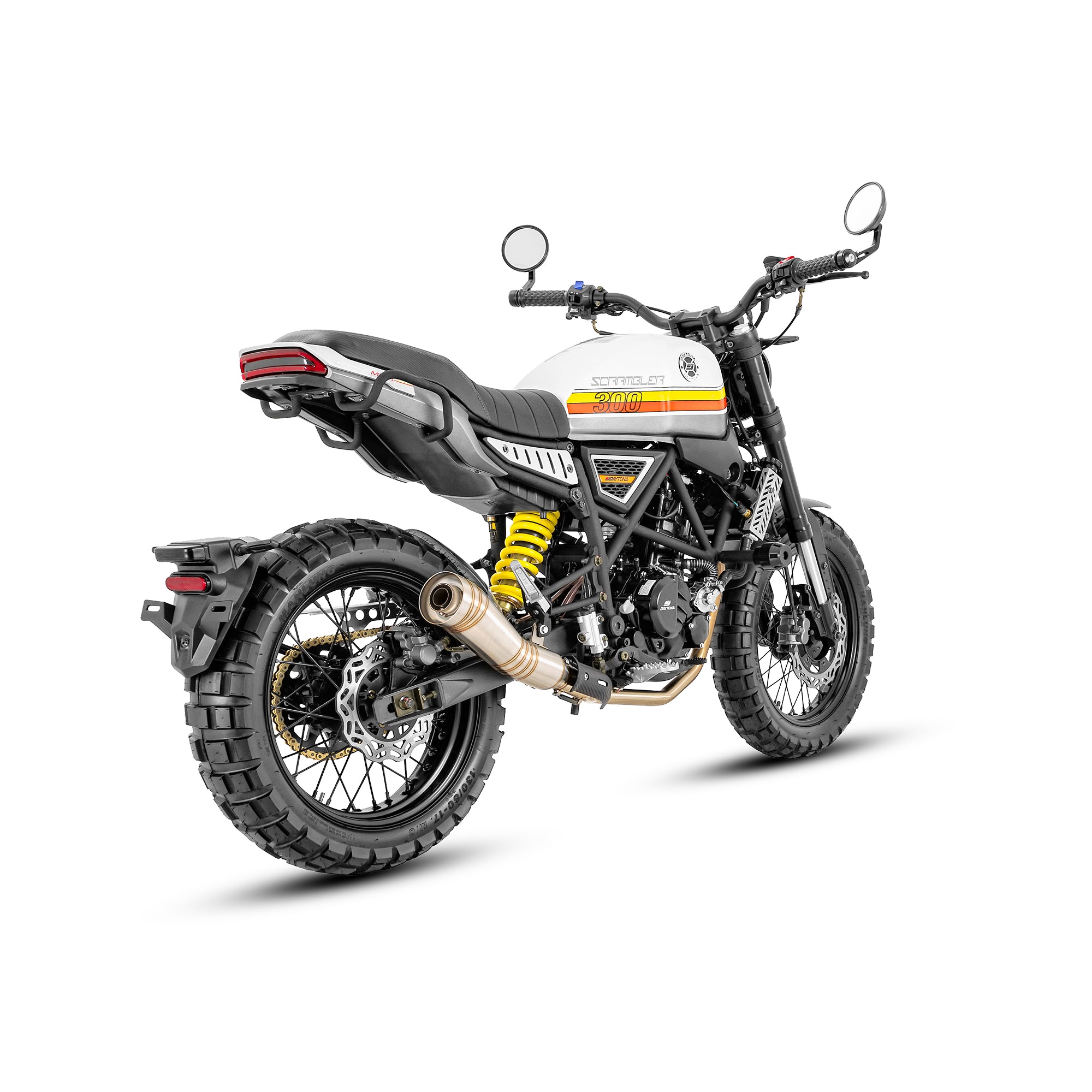 MOTOCICLETA DAYTONA SCRAMBLER MAX 300 BLANCO 2025