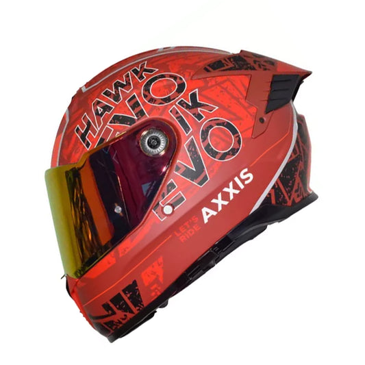 CASCO AXXIS HAWK LETS RIDE ROJO MATE M