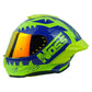 CASCO NOSS NS-801 CERRADO JURASSIC BIKE AZUL / VERDE M