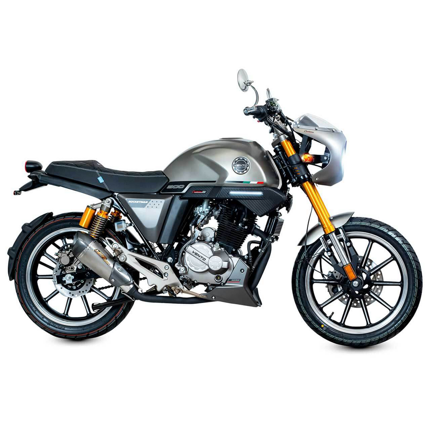 MOTOCICLETA VENTO ROCKETMAN CARRERA 300 GRIS 2024