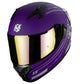 CASCO OBSIDIAN PURPURA / PLATA MATE HAX XL