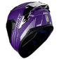 CASCO OBSIDIAN PURPURA / PLATA MATE HAX XL
