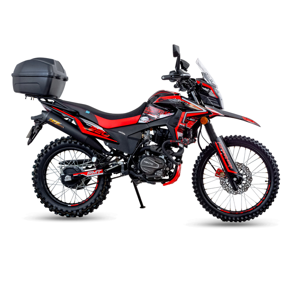 MOTOCICLETA VENTO CROSSMAX 220 NEGRO LED 2026