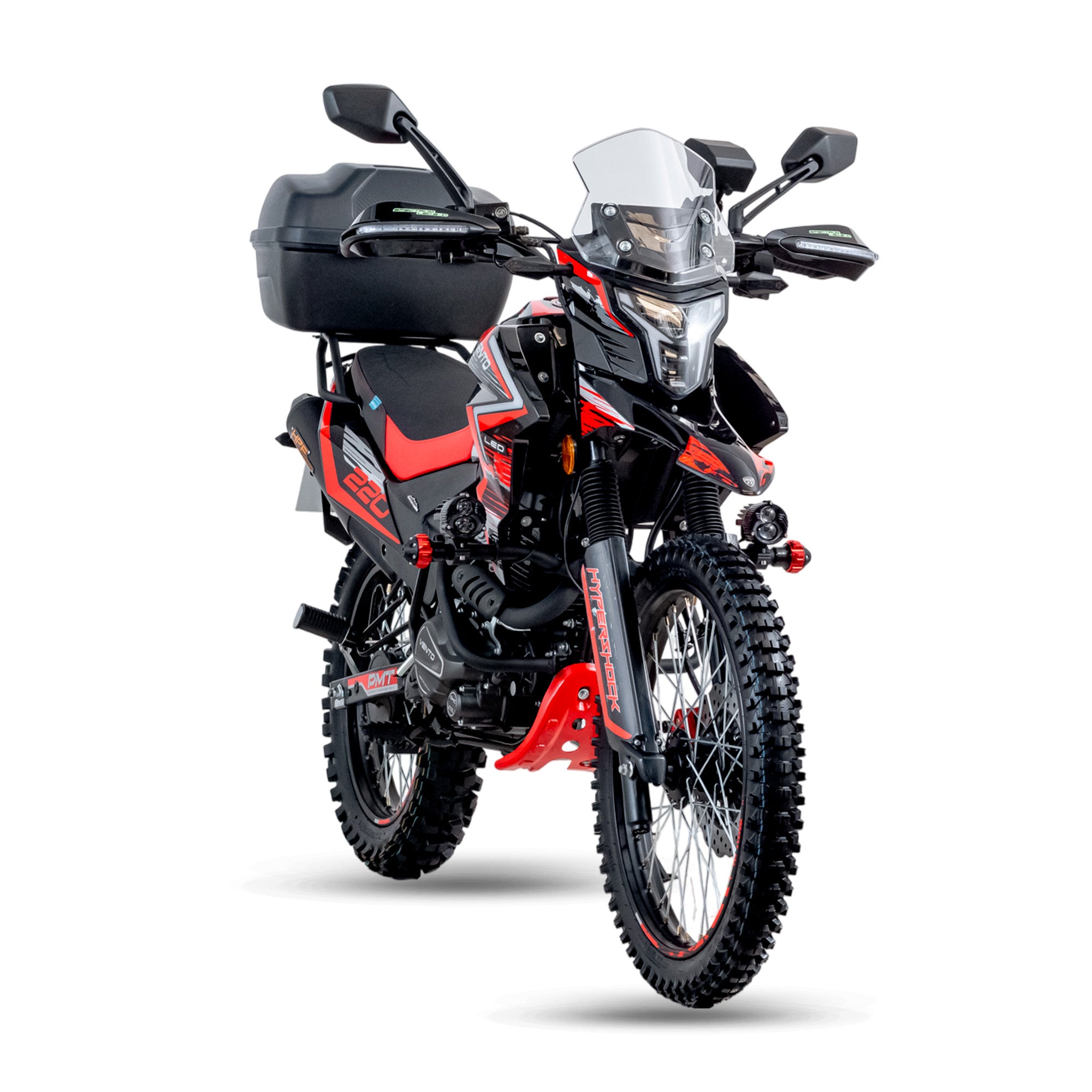 MOTOCICLETA VENTO CROSSMAX 220 NEGRO LED 2026