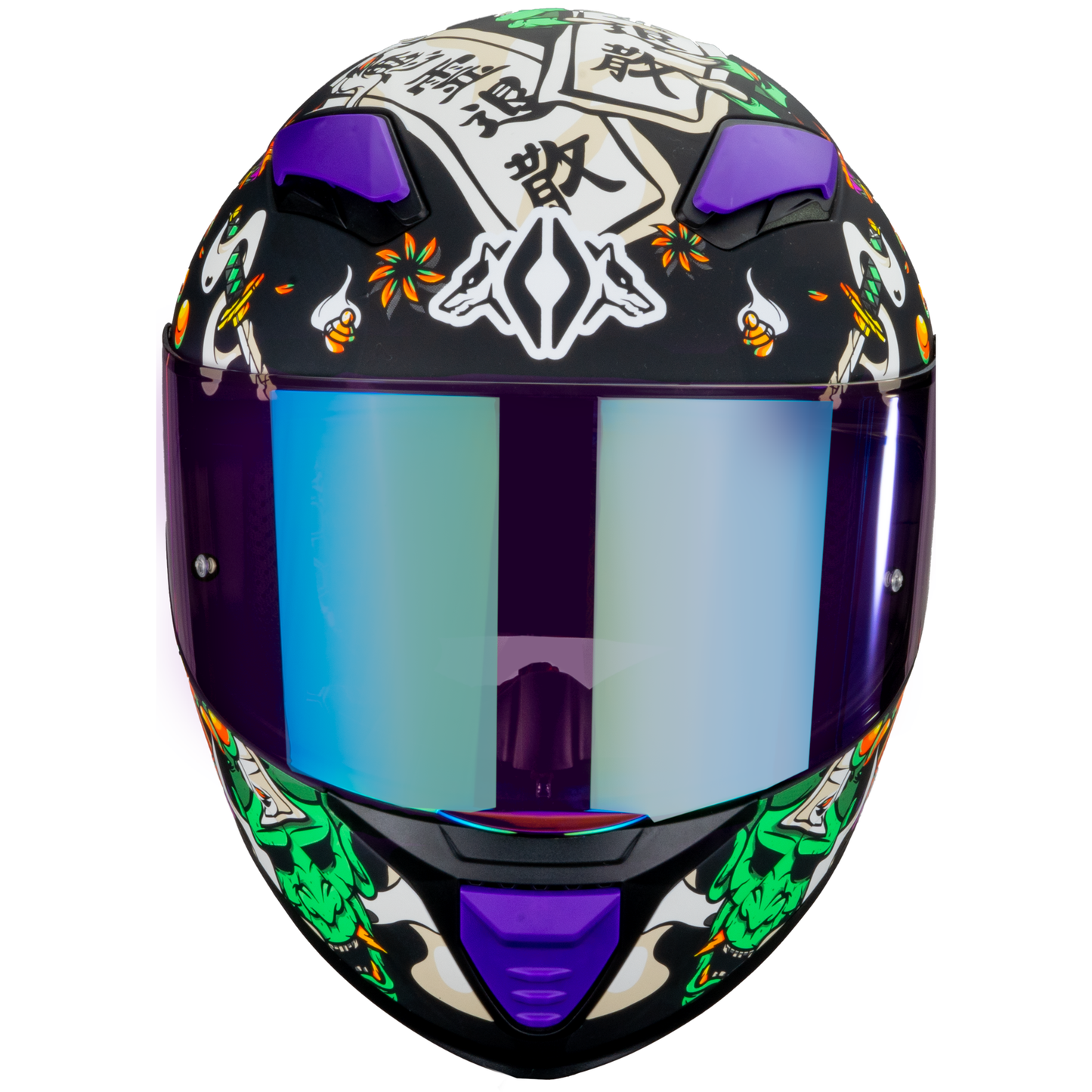 CASCO INTEGRAL OTS HUSKY HANNYA MATE NEGRO MORADO S
