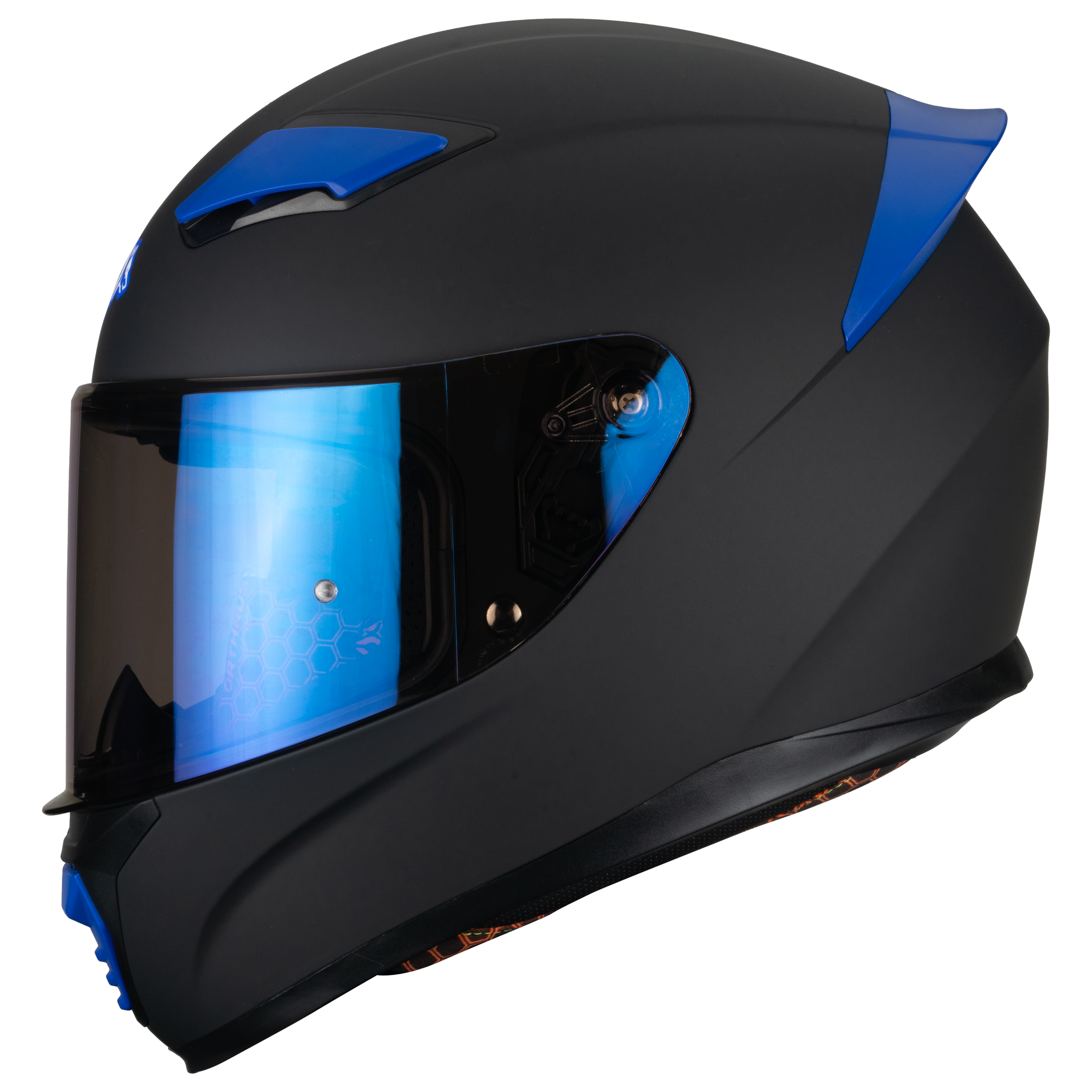 CASCO INTEGRAL OTS HUSKY SOLID MATTE BLACK BLUE M